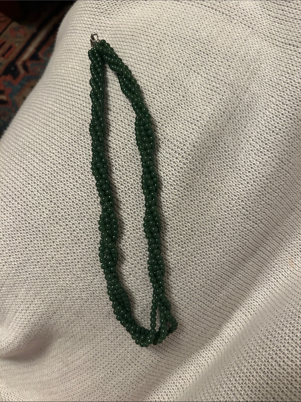 Green Beaded Twist Necklace - Women Jewelry